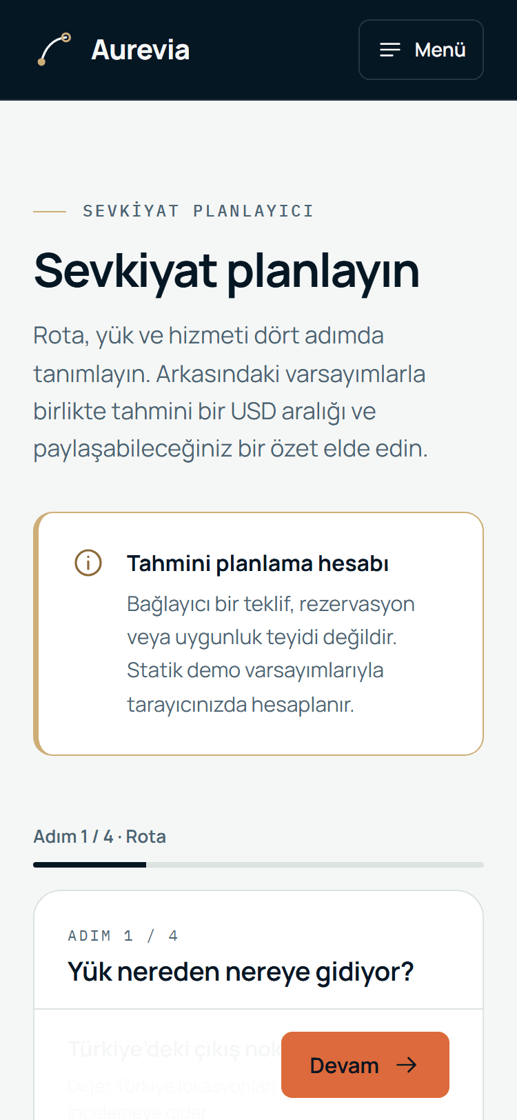 Sevkiyat planlayıcı, telefon